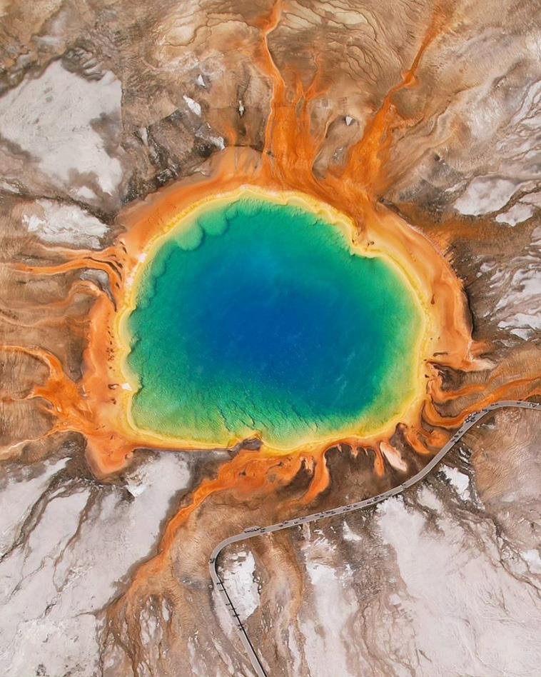 Grand Prismatic Spring στο Εθνικό Πάρκο Yellowstone, ΗΠΑ